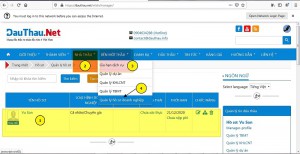 Hướng dẫn sử dụng tính năng DauThau.Net