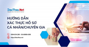 Hướng dẫn xác thực hồ sơ cá nhân/chuyên gia