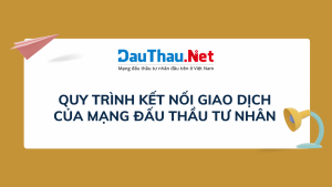 Quy trình kết nối giao dịch của Mạng đấu thầu tư nhân