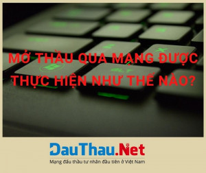 Mở thầu qua mạng