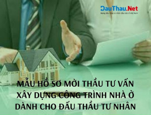 Mẫu hồ sơ mời thầu tư vấn xây dựng công trình nhà ở dành cho đấu thầu tư nhân