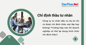 Ảnh minh họa bài viết chỉ định thầu ở công ty tư nhân