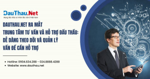 DauThau.Net ra mắt Trung tâm Tư vấn và hỗ trợ đấu thầu: Dễ dàng theo dõi và quản lý vấn đề cần hỗ trợ