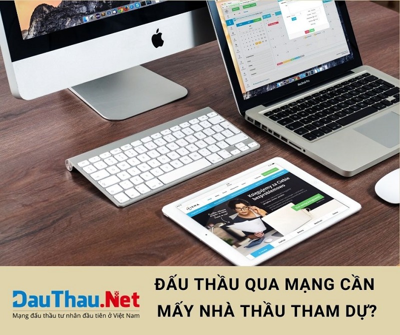 Đấu thầu qua mạng cần tối thiểu bao nhiêu nhà thầu tham dự?