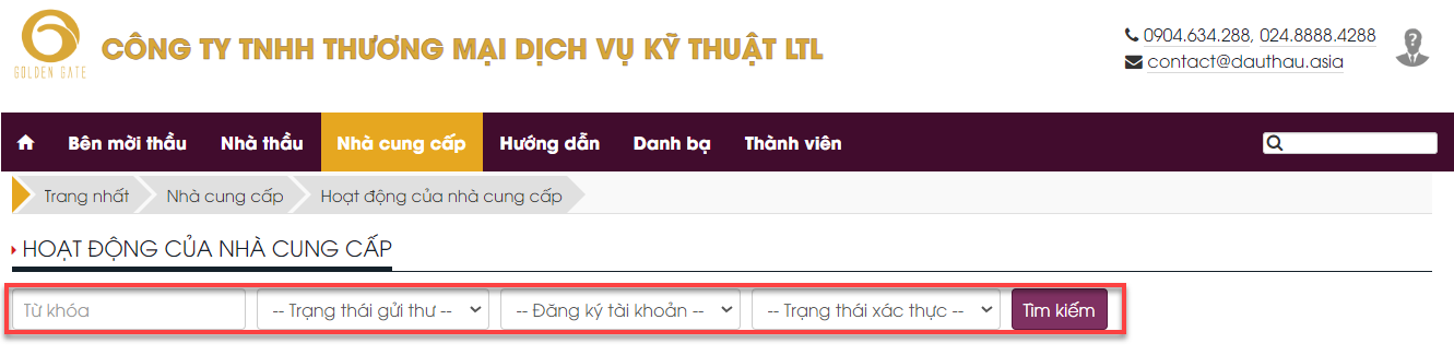 Hình 18 Nhập thông tin rồi nhấn Tìm kiếm