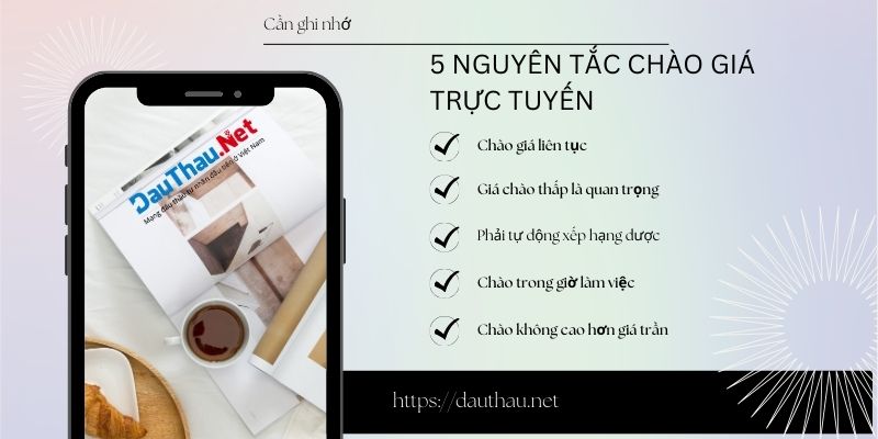 5 nguyên tắc chào giá trực tuyến