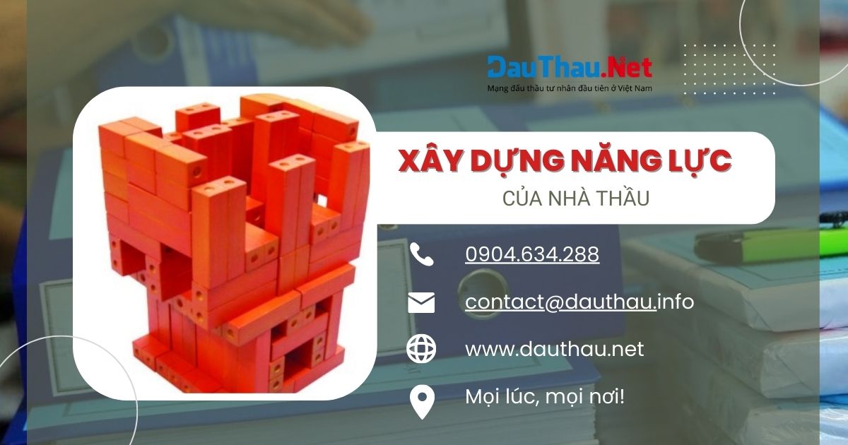 Xây dựng năng lực nhà thầu