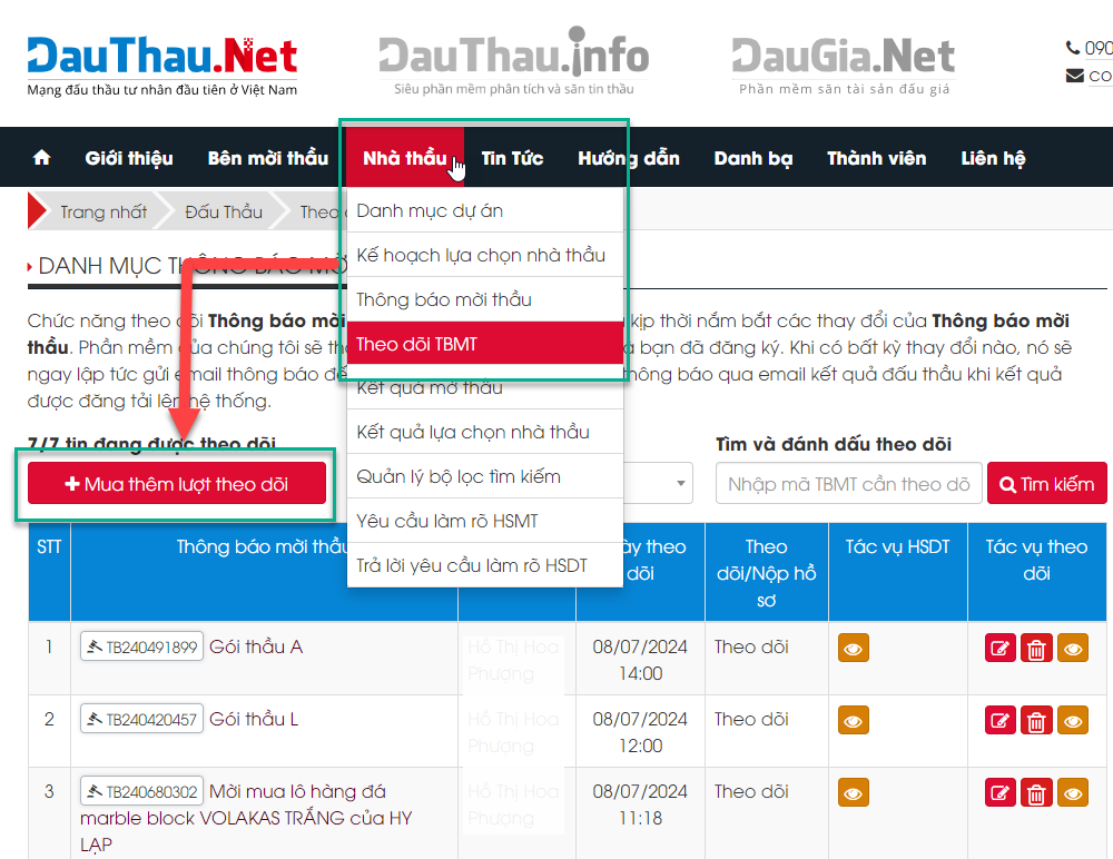 mua thêm lượt theo dõi tin