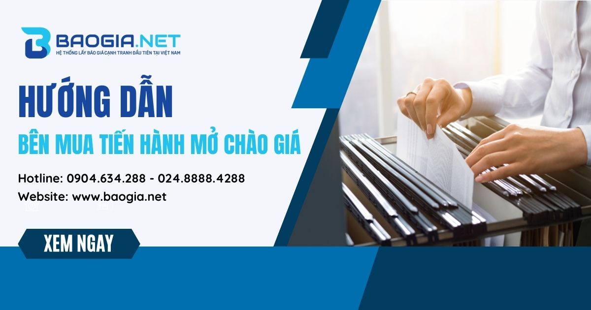 Hướng dẫn đăng tải thông báo mời báo giá