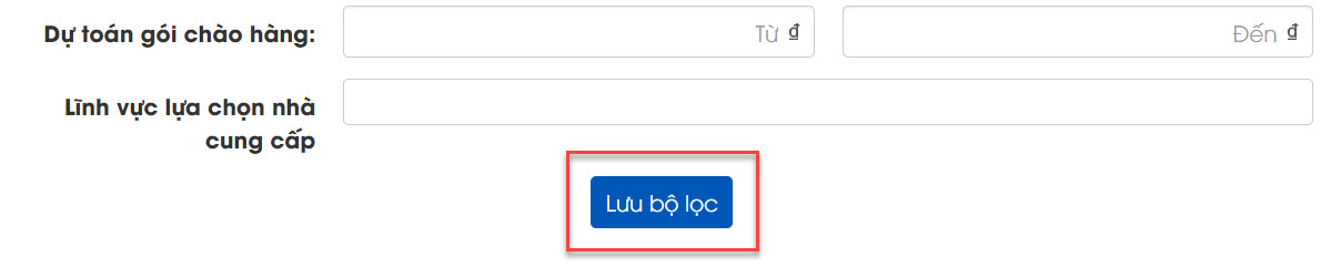 lưu bộ lọc