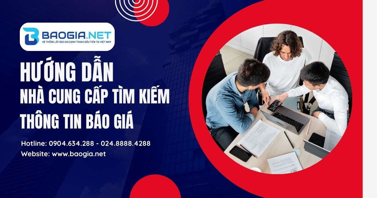 Hướng dẫn nhà cung cấp tìm kiếm thông tin báo giá