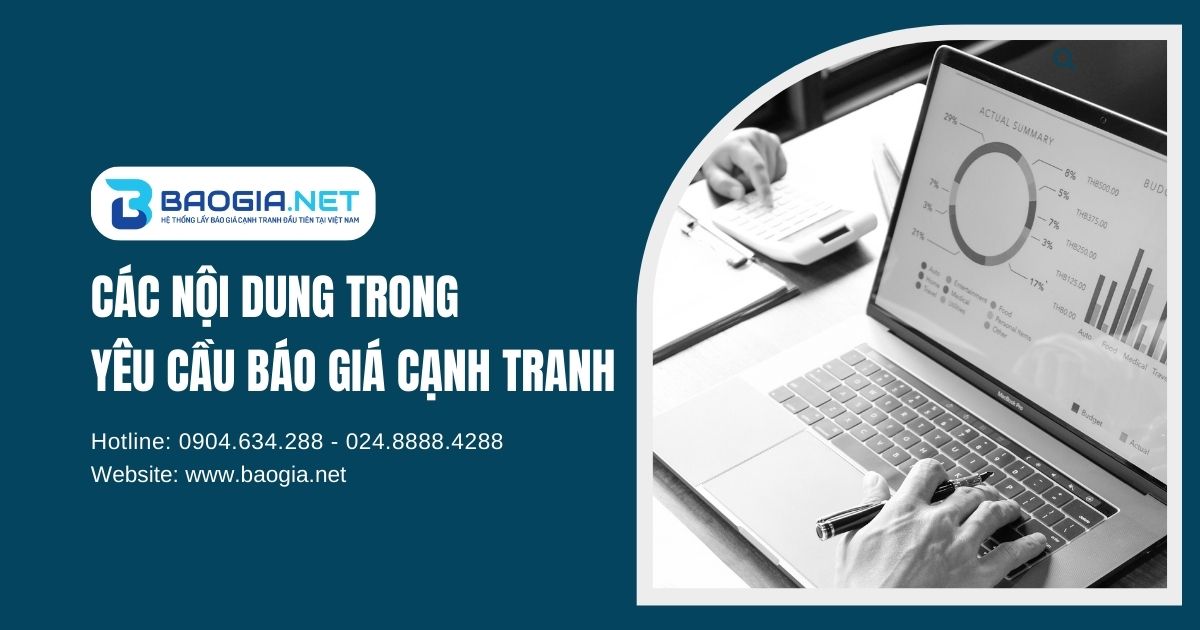 Các nội dung yêu cầu báo giá cạnh tranh