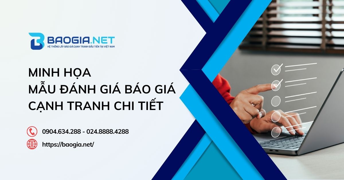 Minh họa mẫu đánh giá báo giá cạnh tranh chi tiết